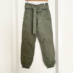 NWOT Joe's Women's Cargo Utility Pants Joggers Size 26 Army Green Paperbag